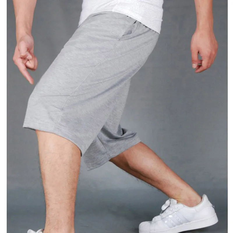 HOT 2022 Summer Sport Training Running GYM Solid Drawstring Loose Practice Shorts Men Board Short Trousers Plus Size 4XL