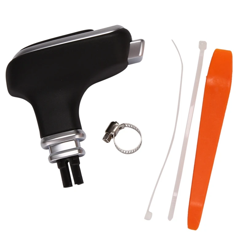 

New PU Leather Gear Shift Knob Head Shift Rod Shifter Car Modified Parts For - A7 16-18