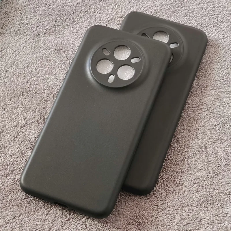 Black Matte Soft TPU Phone Case - Full Protective Cover
