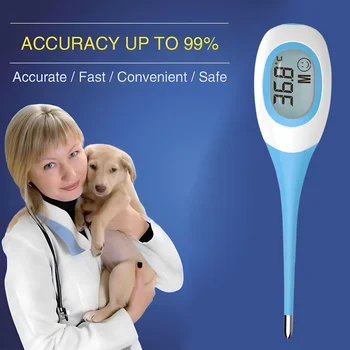 Profissional led pet cão gato termômetro eletrônico seguro molhado seco termômetro veterinário ferramentas de equipamentos médicos para animais de estimação 1