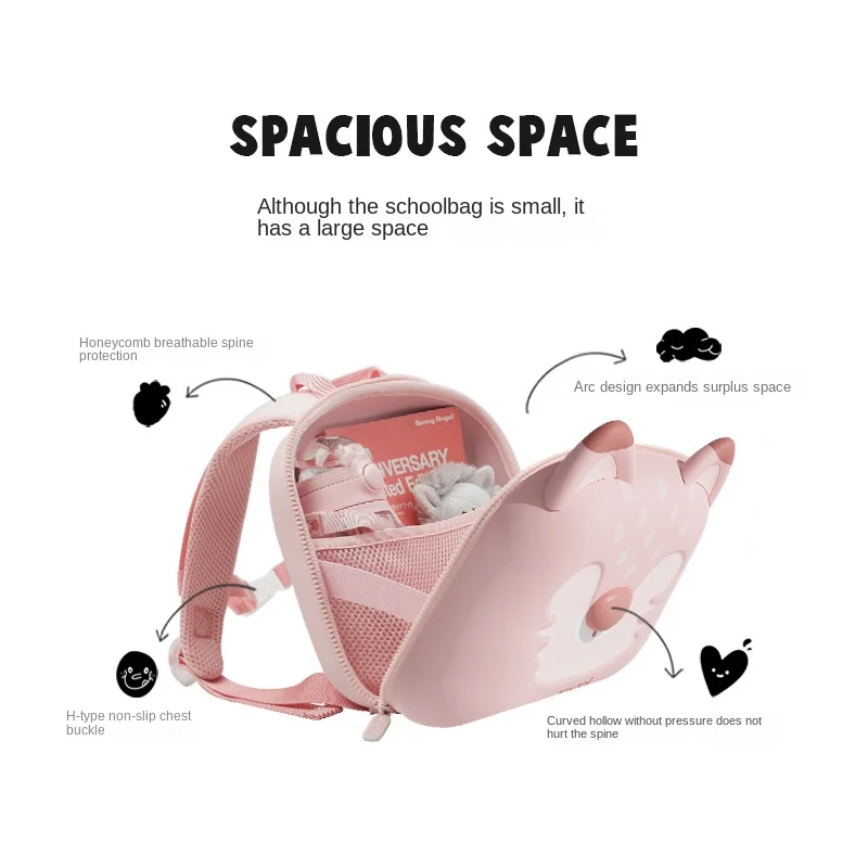 Children's Kawaii School Bags Backpacks For Girls Boy Cute Kids School Bag for Kindergarten Student Travel Backpacks Gift - 5