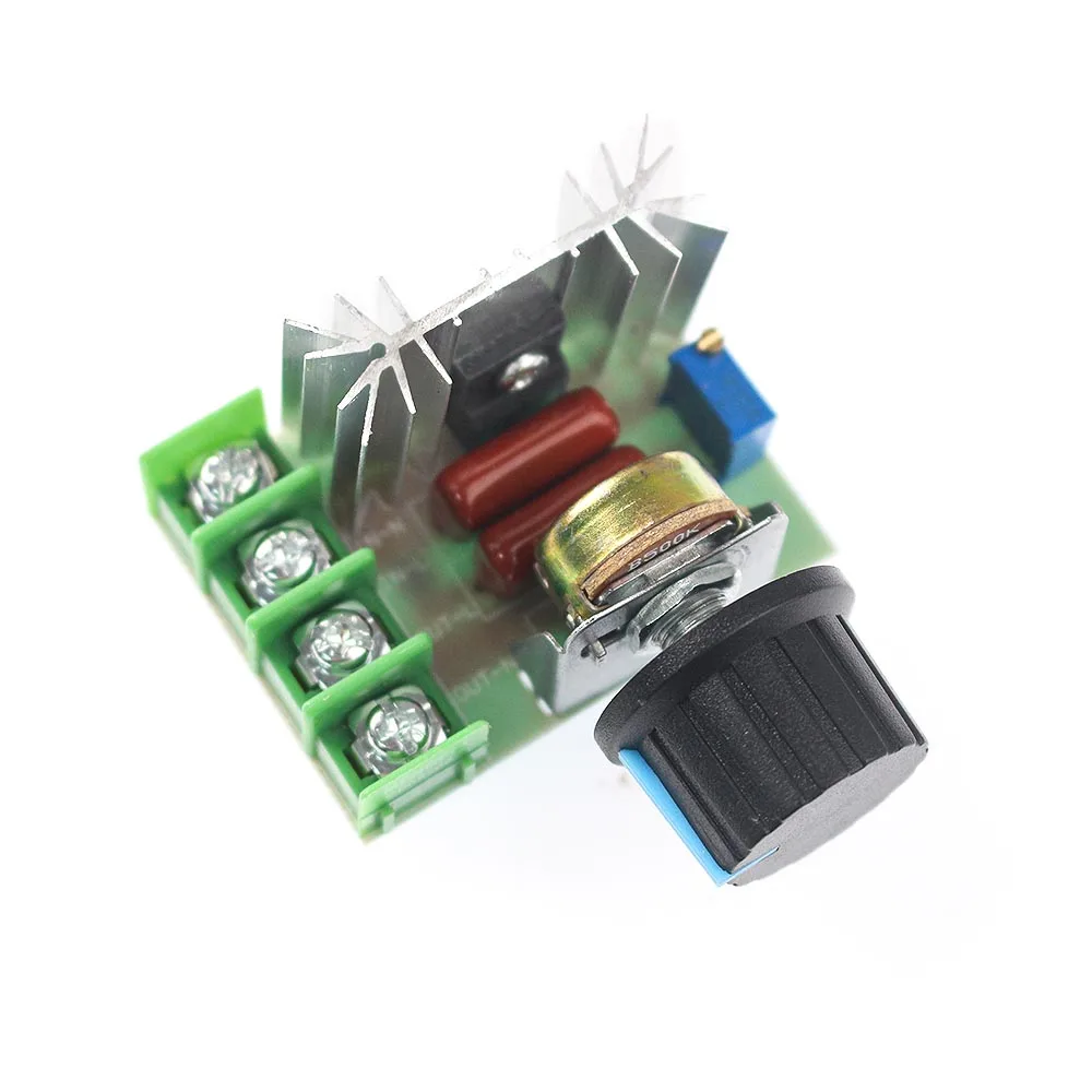 AC 220V 2000W SCR Voltage Regulator Dimming Motor Speed Controller Thermostat Electronic Voltage Regulator Module