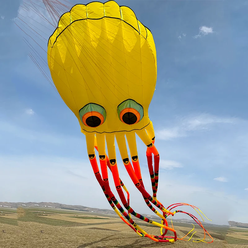 Free Shipping 15m Octopus Kite for Adults Kite Professional Kites Factroy Soft Power Kites 3