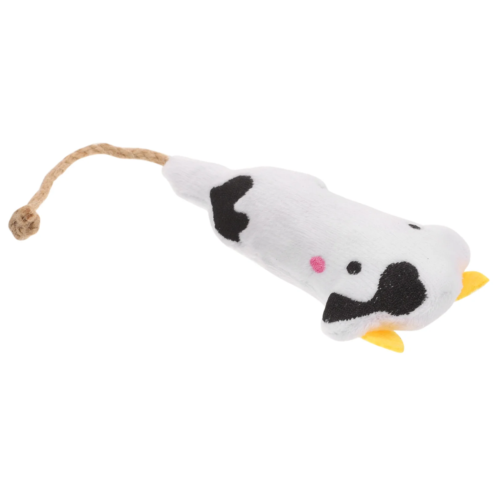 

Cat Plush Toy Cow for Interactive Chew Toys Catnip Indoor Squeaky Cats The Kitten