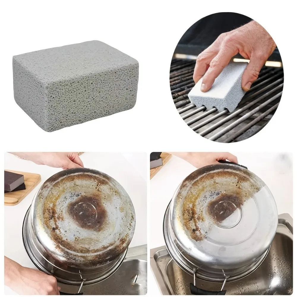 1pc BBQ Grill Grill Cleaning Brick Block Magic Stone Barbecue Cleaning Brush, Outdoor Camping Picnic, Cookware Barbecue Tool