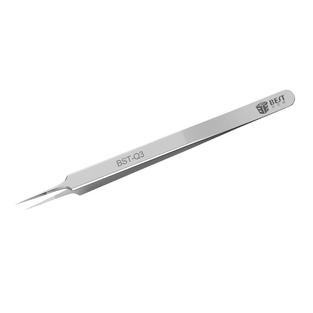 Precision Tweezers ESD Anti Static Soldering Tweezers Phone Repair Tweezers 1Pcs For Micro Soldering Mobile Phone BGA SMD Repair