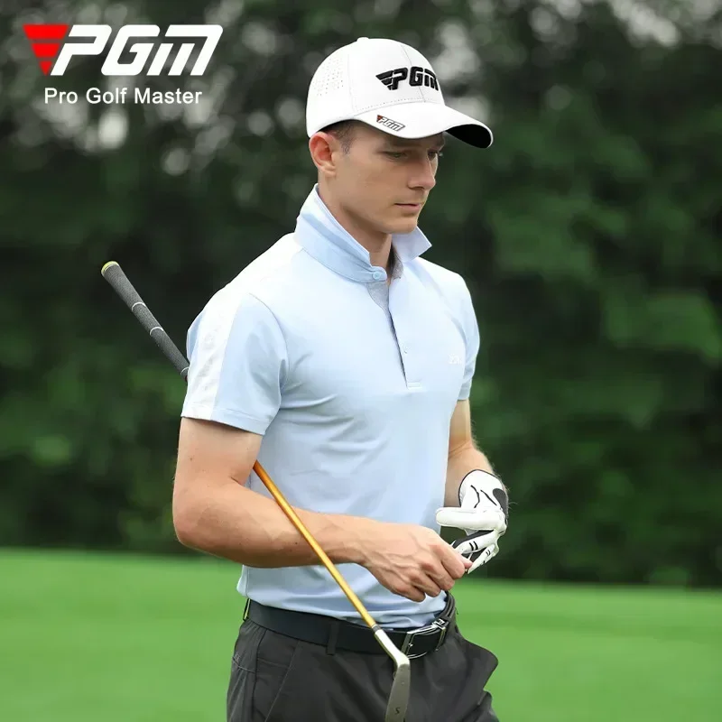 PGM Men's Golf Caps Sun Protection Shade Breathable Male Casual Cap Moisture Wicking Sun Hat MZ039