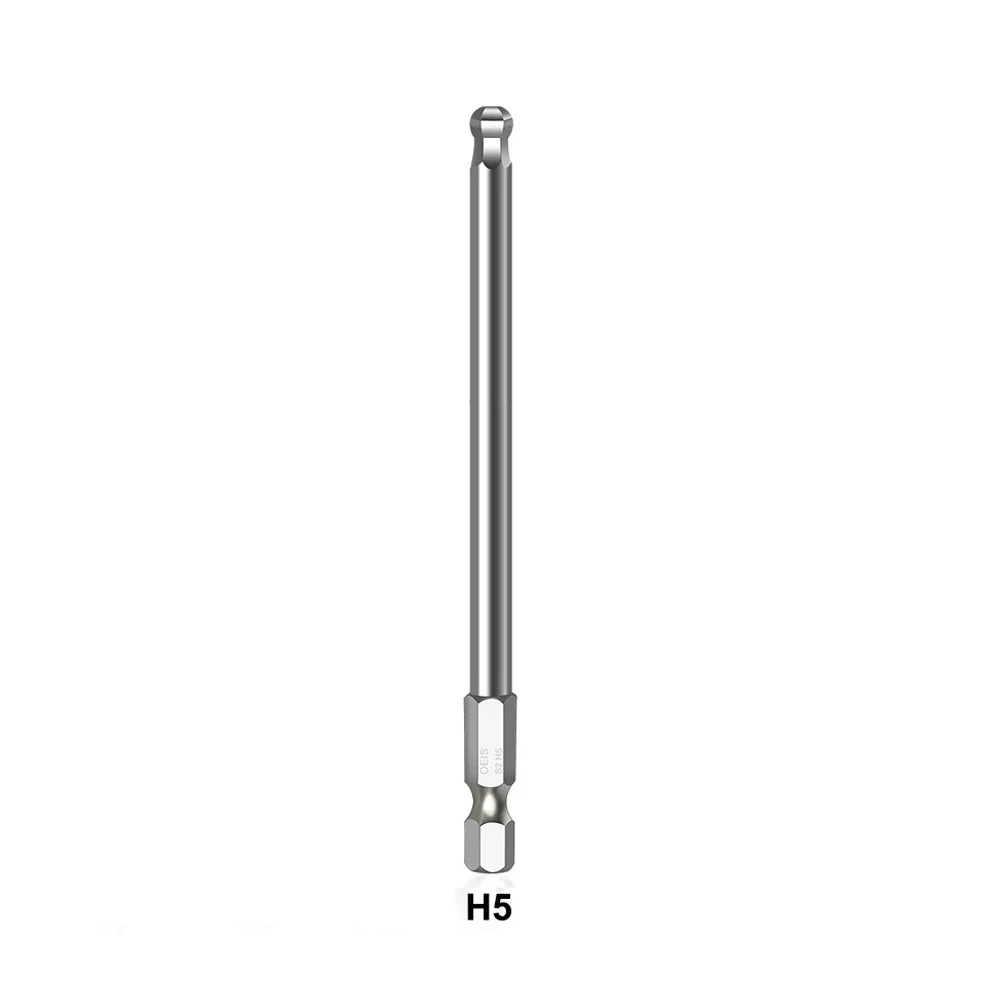 1pc Kugel end schrauben dreher Bit legierter Stahl metrischer Sechs kant bohrer langes magnetisches Treiber bit h1.5/h 2/h 2.5/h3/h4/h5/h6/h8/h10 Handwerkzeuge – Detail 13