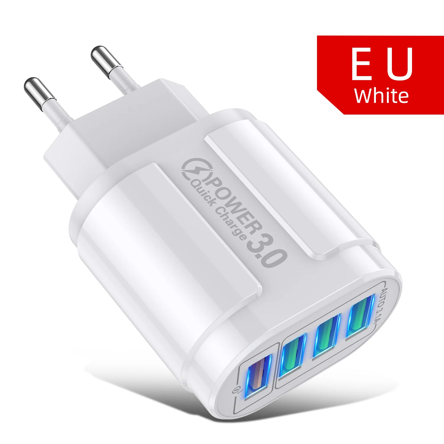 White EU Plug