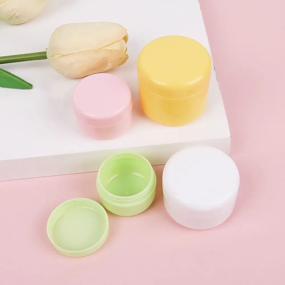 2pcs New Plastic Makeup Jar Colorful 20g 30g Empty Container Refillable Face Cream Jar Travel