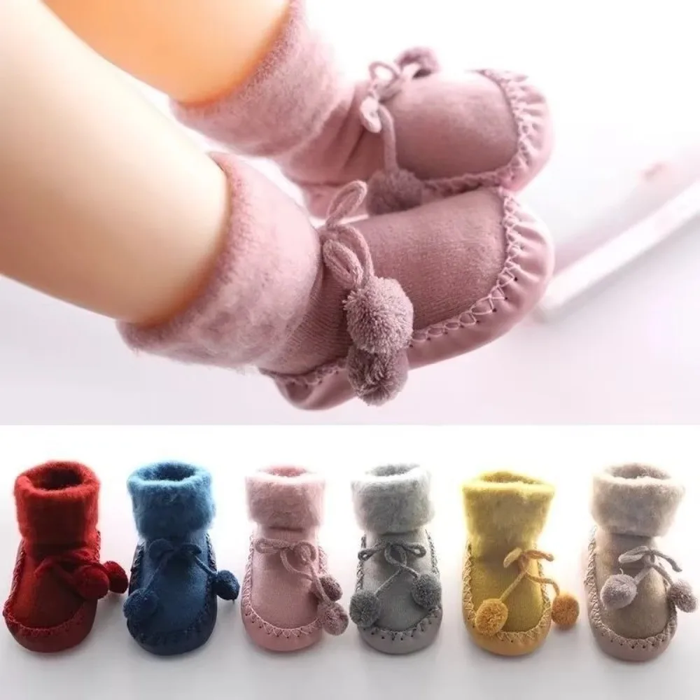 New Thick Warm Floor Toddler Socks Casual Newborn Shoes Slipper Soft Comfortable Anti-Slip Socks Infant Girls Boys