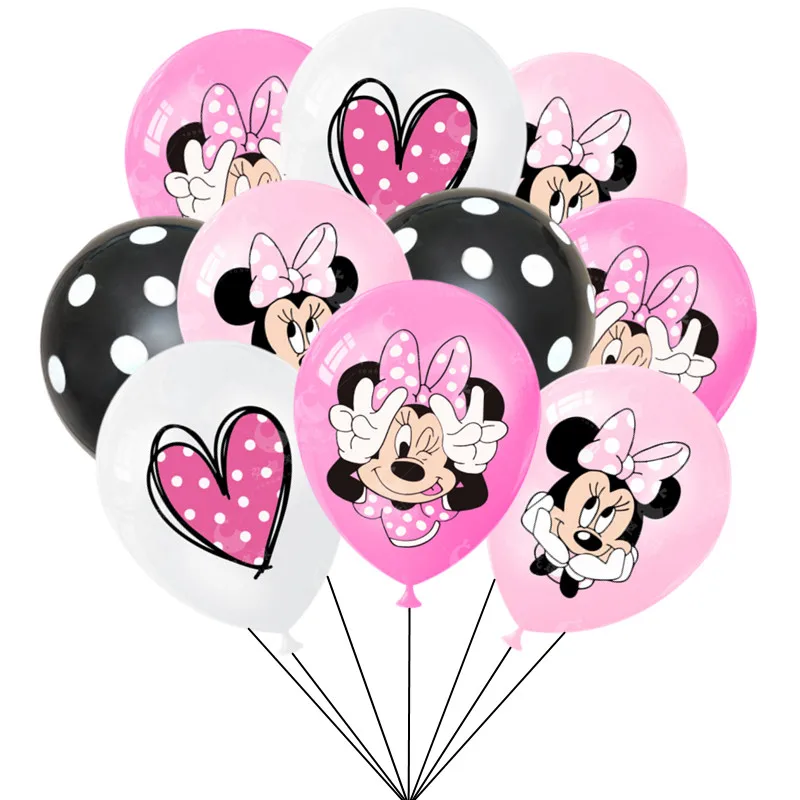 42-teiliges Minnie Maus Luftballon-Set – Latex-Ballons Für Geburtstagsdeko, Mit Helium Geeignet