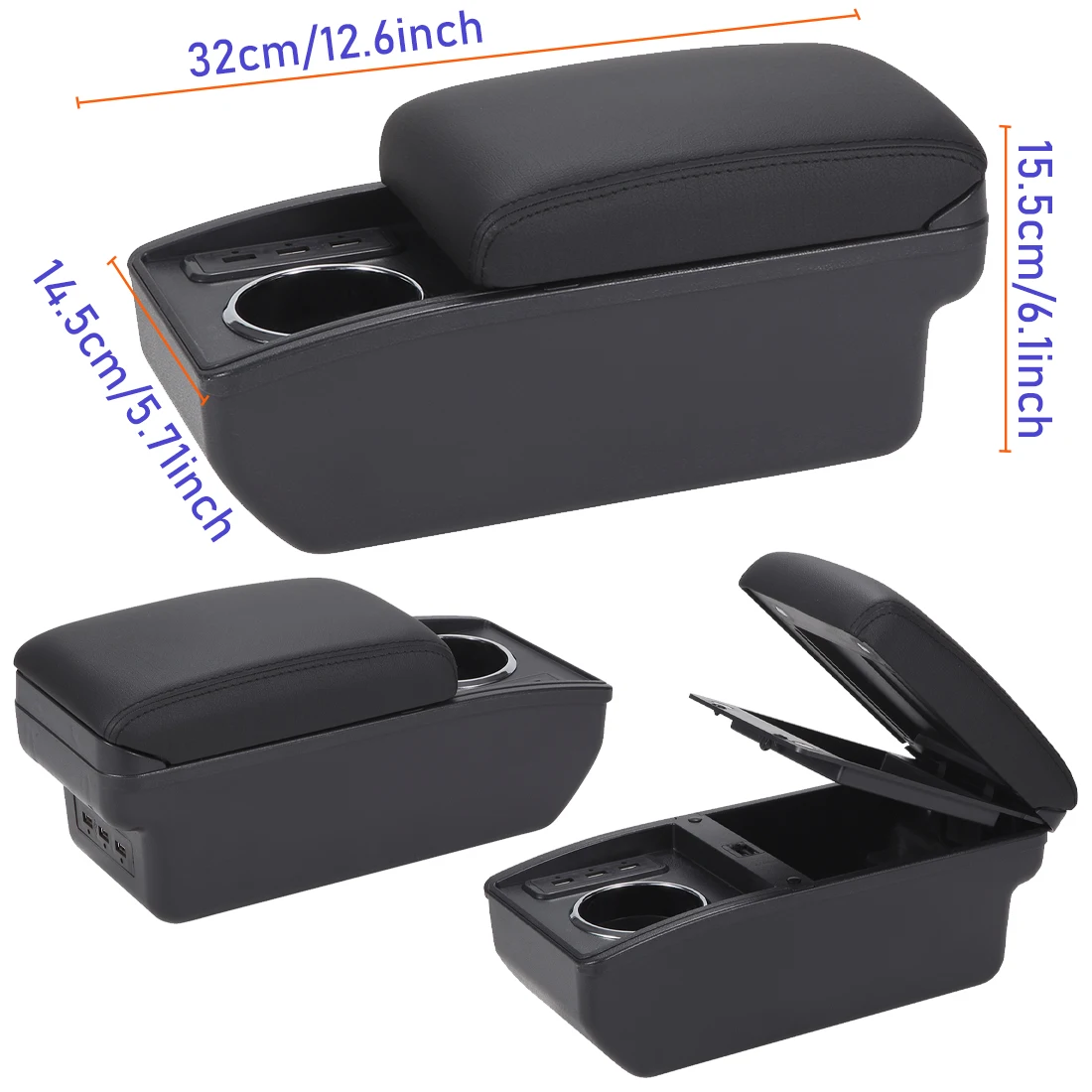 포드 피에스타 3용 팔걸이 박스, 포드 피에스타 차량용 팔걸이 2011-2019 자동차 수납 박스 전용 인테리어 액세서리