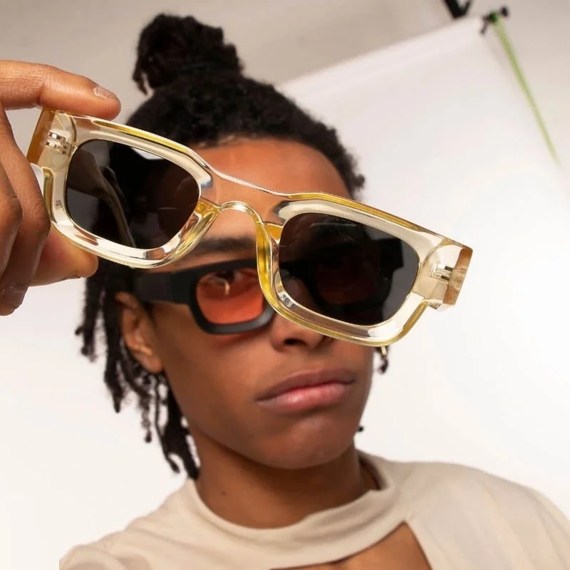 TR90 Polarized Sunglasses Man 2022 Small Square Retro Trend