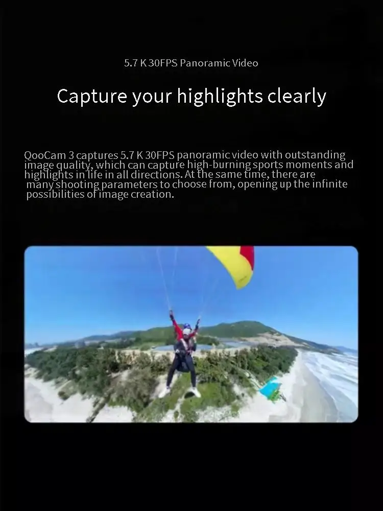 Kandao QooCam 3 Better Image Quality Superior Panoramic Action Camer 2