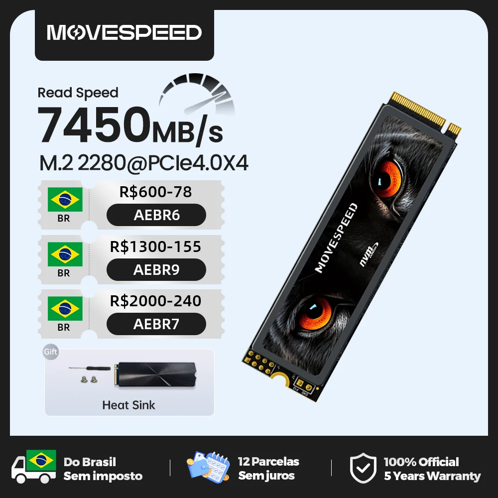 SSD Movespeed 2 TB NVMe Gen4