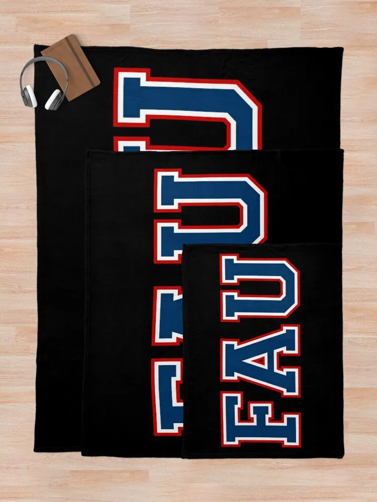 florida atlantic university college font Throw Blanket halloween Personalized Gift For Sofa Thin Blankets 5