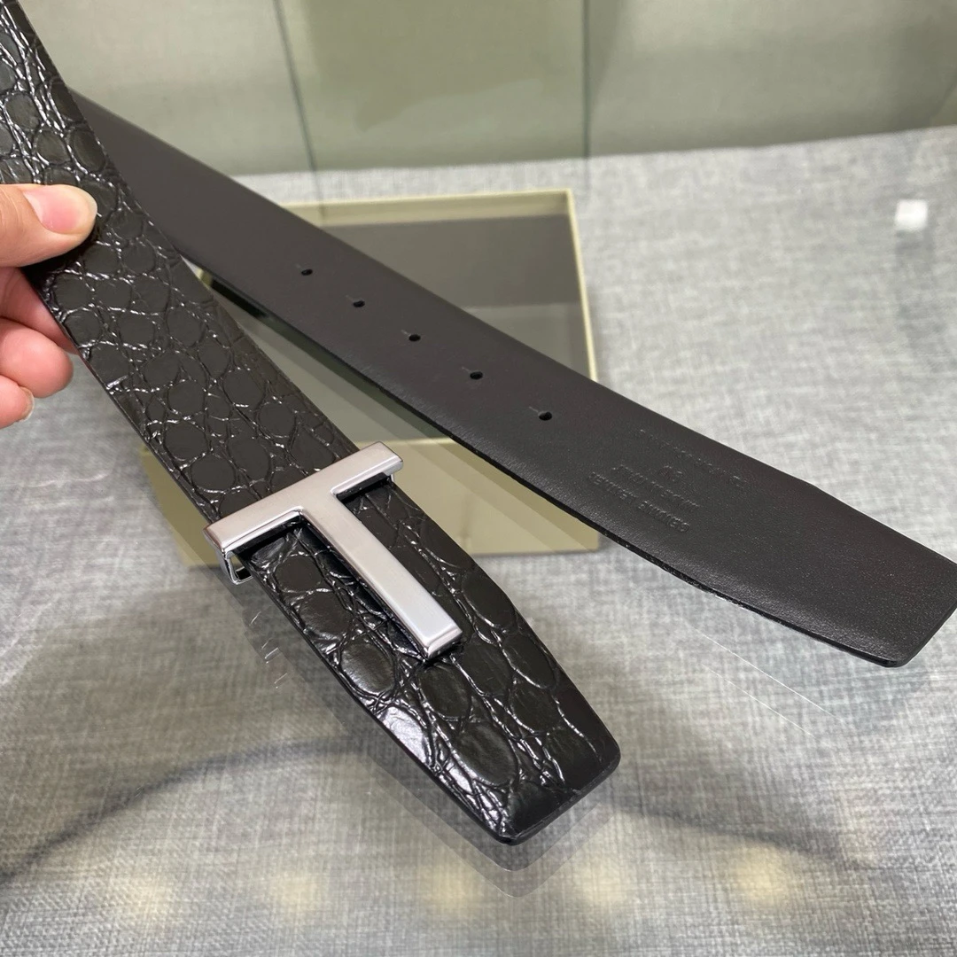 Top Luxury Designer Brand T Buckle Belt 5
