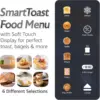 ECT5924D SmartToast Digital Long Slot 4 Slice Toaster 1.5” Wide Slots for Thick Breads & Bagel Function LED Touch Screen 3