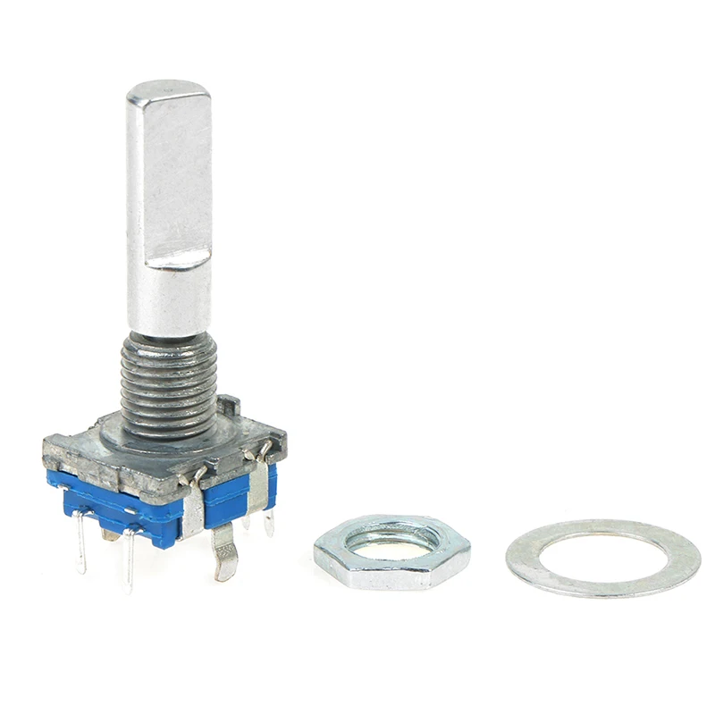 

1PCS EC11 Rotary Encoder with Push Switch 20 Positioning Pulse 5 Foot