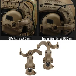 For Fast OPS Wendy M-LOK Helmets Adapter Noise Cancelling Headphones Tactical Headset Rail Mount Military Helmet Rails Bracket