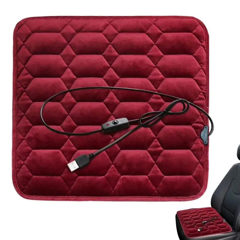

Portable Heated Seat Cushion Winter Universal Electric Seat Heat Pad Portable Soft Office Chair Heating Mat To Keep Warm In