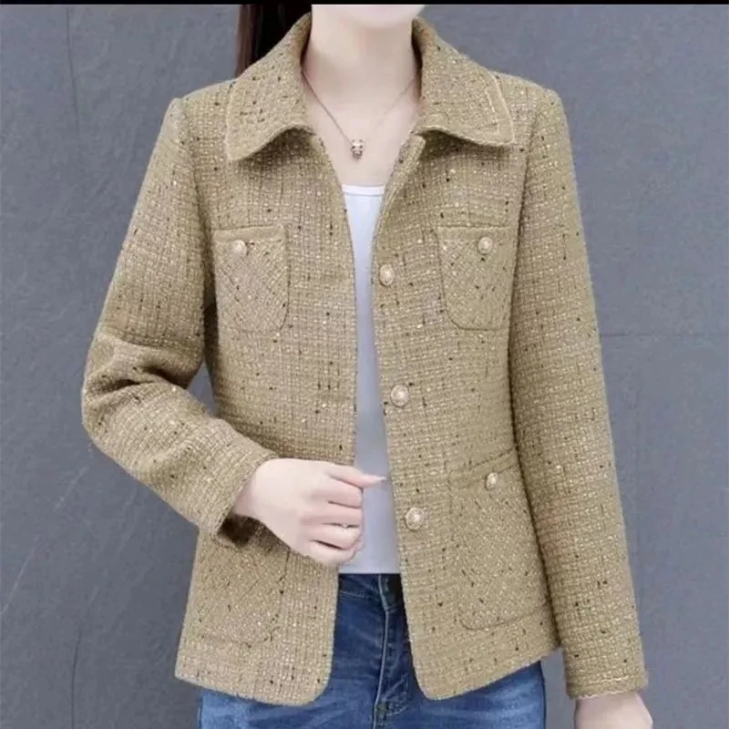 

Spring new fashion mother small fragrant wind coat net red female spring and autumn suit middle-aged western style jacket A1217