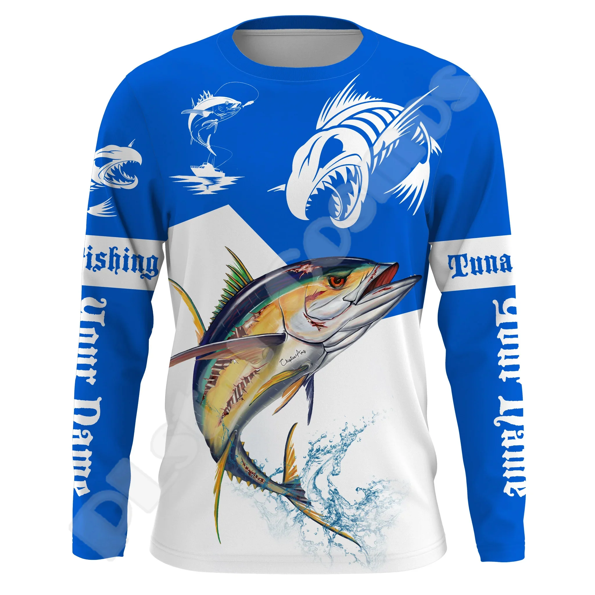 NewFashion Custom Name Tuan Fishing Mahi Fisher Tattoo Retro Tracksuit Harajuku 3DPrint Streetwear Casual Funny Jacket Hoodies B