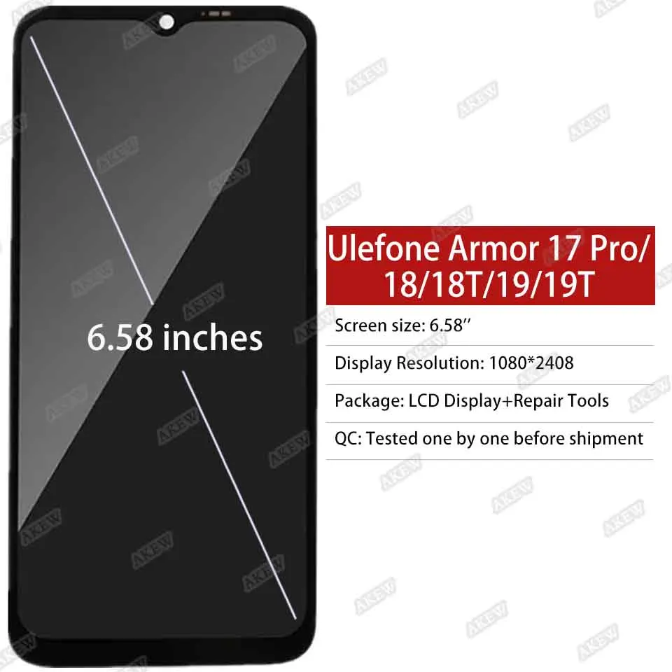 thumbnail image 2 of Complete LCD Display Touch Screen Assembly For Ulefone Armor X10 X10 Pro 2 of 14