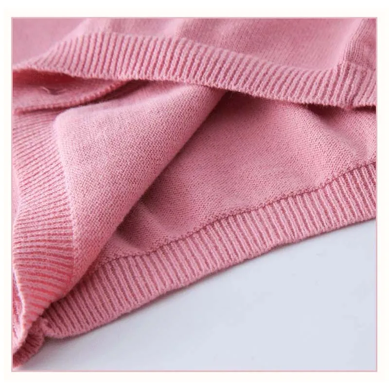  소녀 스웨터 카디건 부드러운 면화 아동 소년 스웨터 가디건 아동복 노란색 빨간색 녹색 한국어 뜨개질  코트