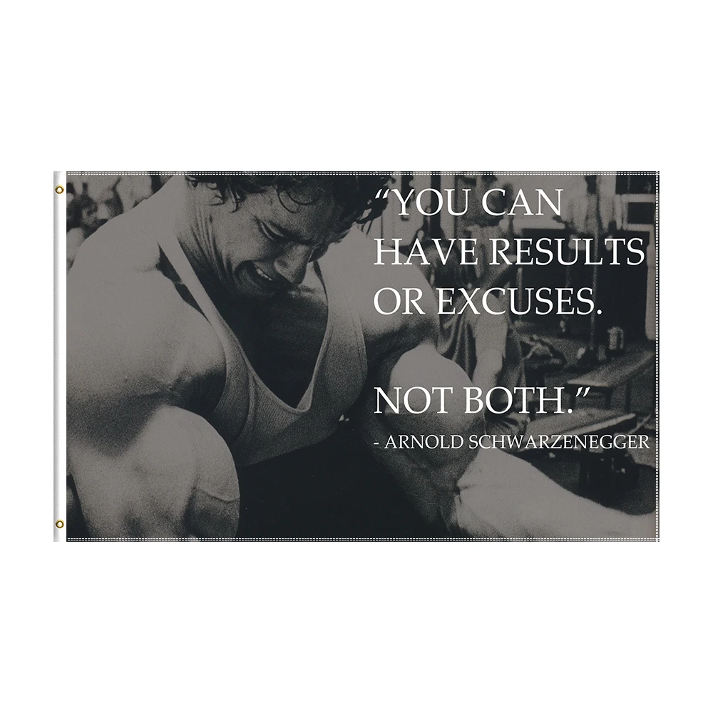 

3x5 Ft Arnold Schwarzenegger Inspirational Motivational Wall Hanging Flag Banner