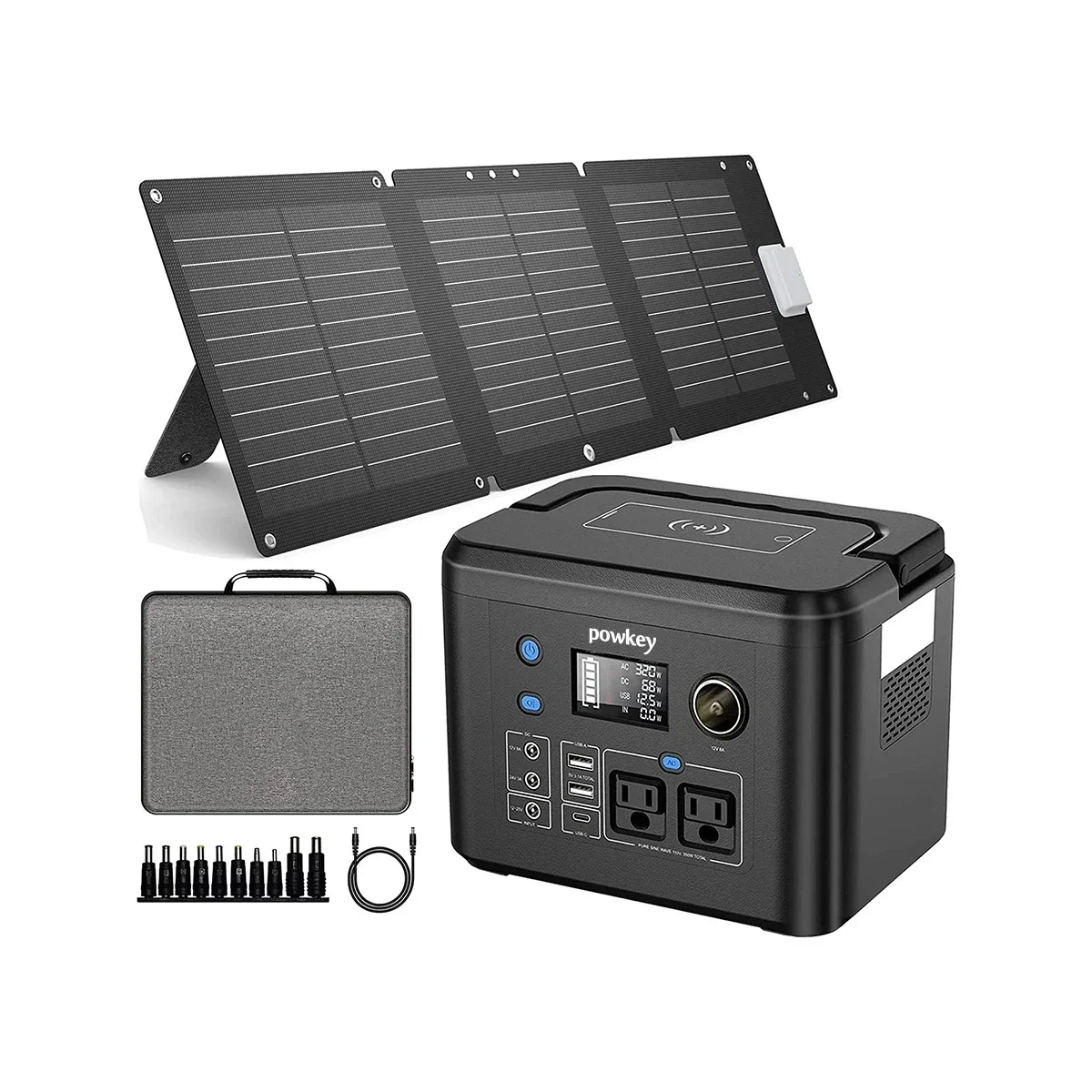 

Power Station USA Warehouse 350W Emergency Generator Power Station With Solar Panels For Camping