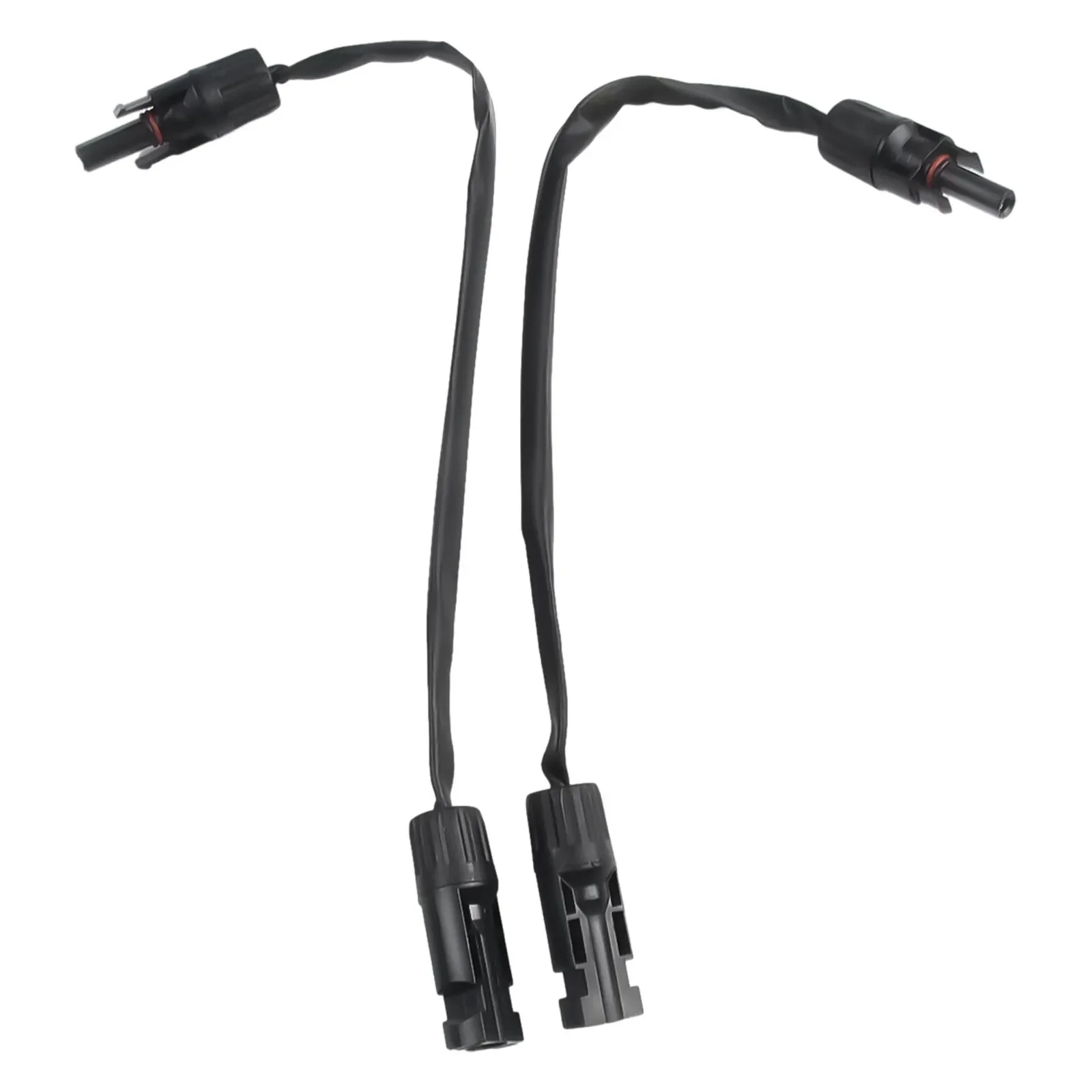 PV Solar Cable Feedthrough 4mm&sup2;/6mm&sup2; 1M Cable Copper Flat Connection Solar Balcony Door Window Connection Line Parts 2pcs