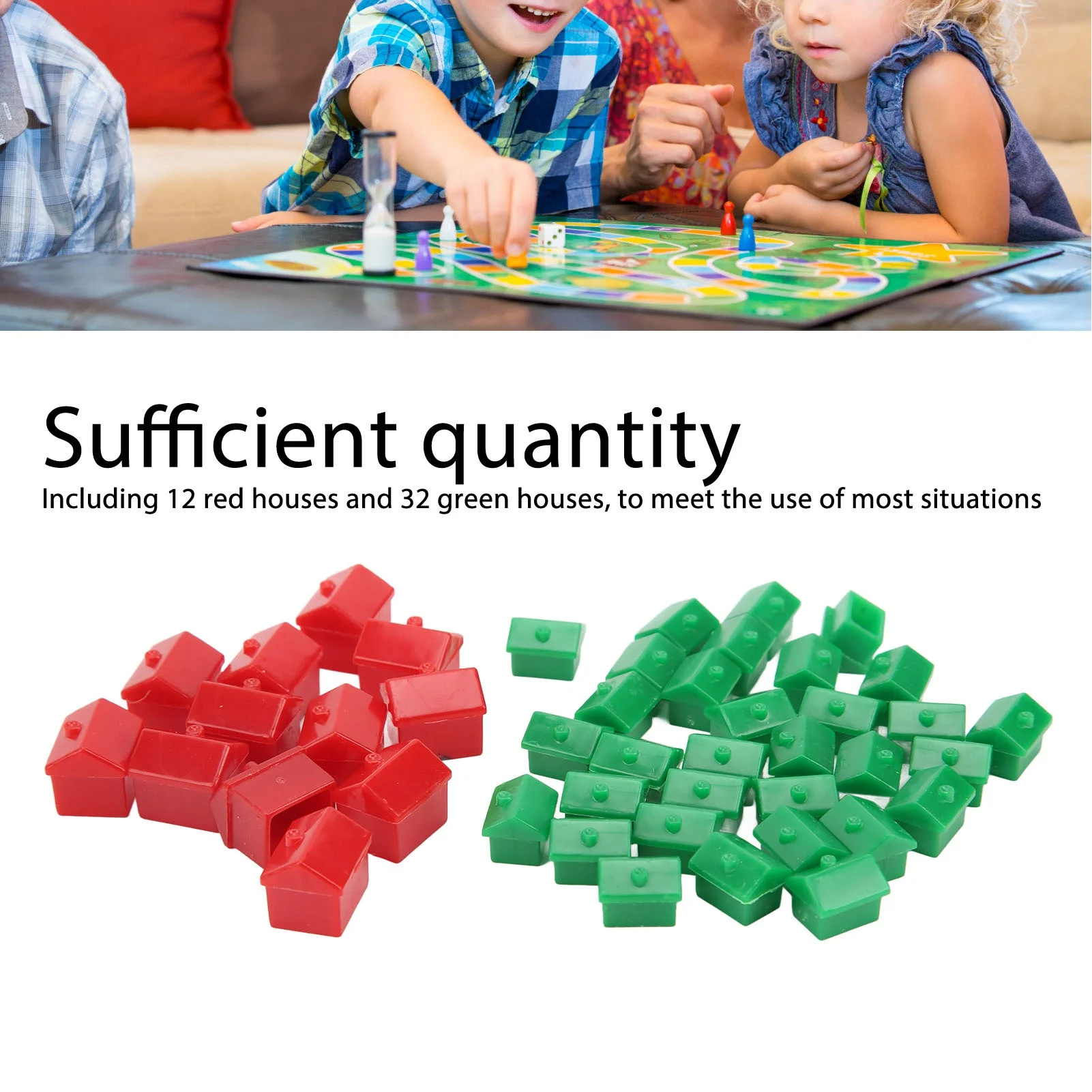 Hotel Game Replacement Pieces Game Plastic Hotels Houses Piece Supplement Accessories Hotel Replacement Pieces