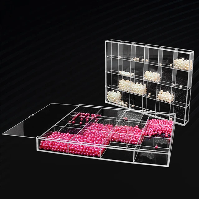 Acrylic Jewelry Storage Box 42/38/30/12 Grid Clear Jewelry Organizer Case  with Dividers, Large Capacity Earring Ring Gift Boxes - AliExpress