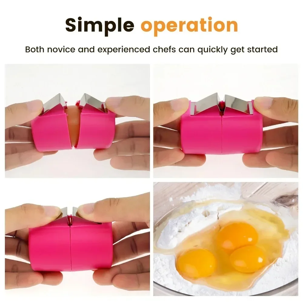 Egg Shell Opener 3Pcs/Set Egg Shell Opener for Hard Boiled Eggs Handheld Easy Egg Peeler Tool Kitchen Gadgets