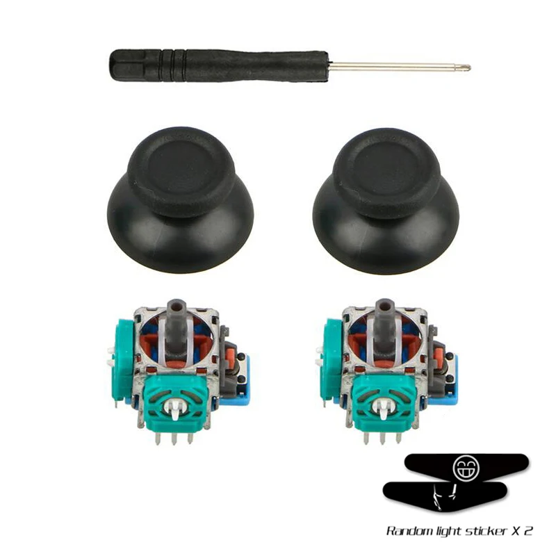 Data Frog 2 X 3D Modulo Sensore Joystick Analogico Potenziometro Per Controller Sony Ps4 + 2 Thumb Sticks Per Ps4 Pro Slim Gamepad