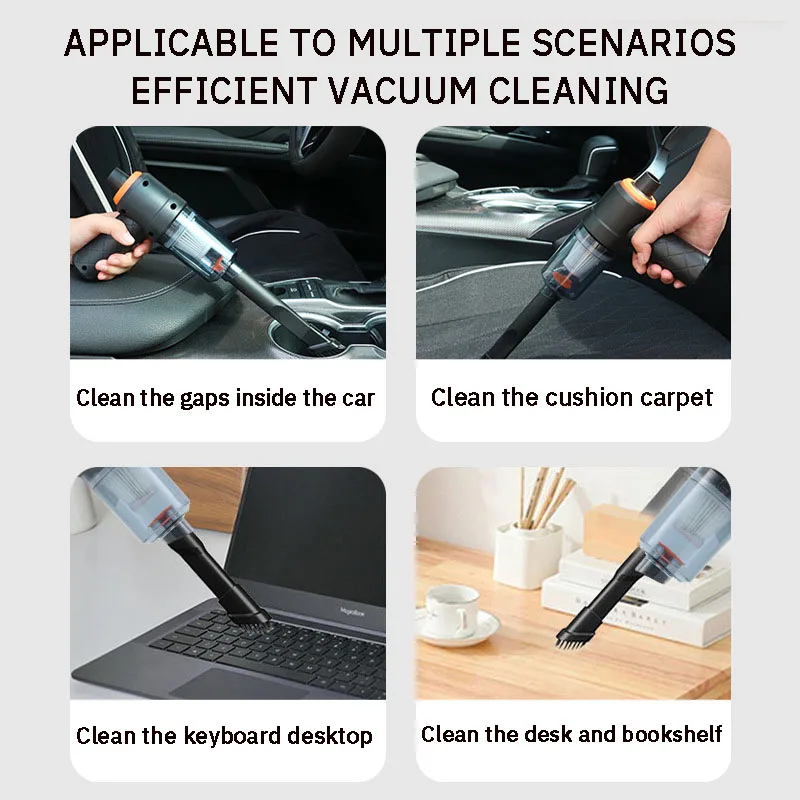 Wireless Cordless Handheld Car Vacuum Cleaner Strong Suction