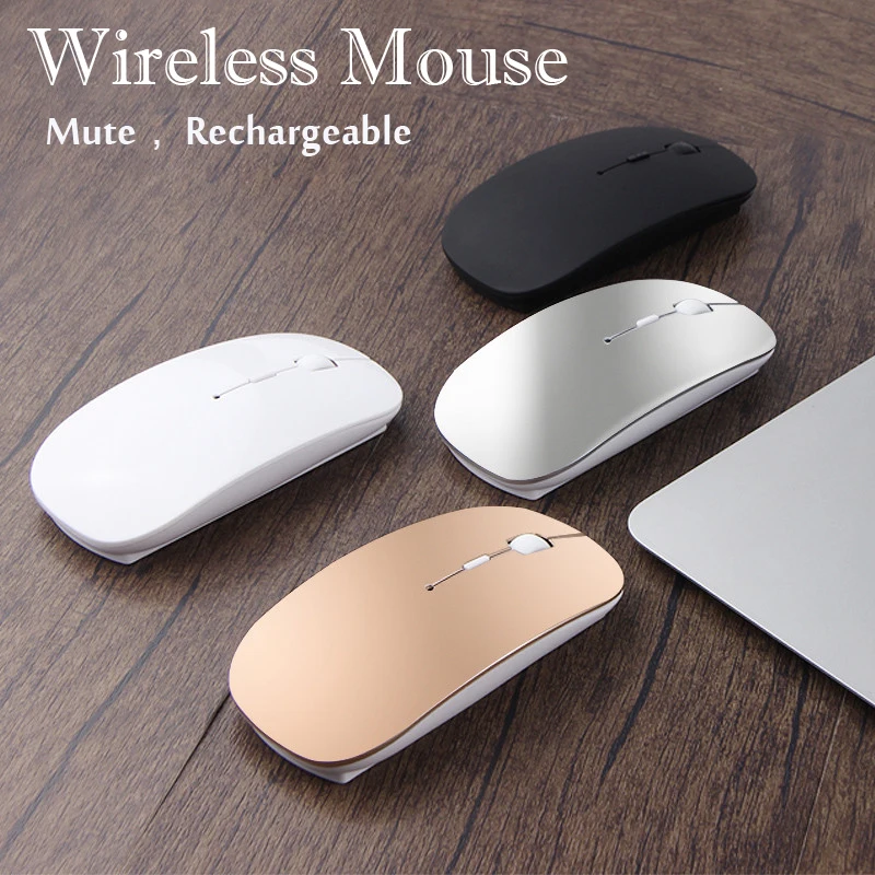 Bezdrátový myš Bluetooth dobíjecí myš bezdrátový počítač tichá mause ergonomická mini mice USB optický mice pro PC notebook