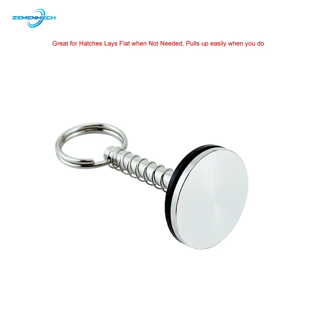 316 Stainless Steel Hatch Cover Pull Handle Quick Pin Button Boat Yacht Storage Retainer Farm Trailers Wagons Auto Car Trailer