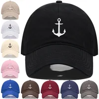 Men's Baseball Cap Women's Soft Washed Cotton Anchor Embroidery Dad Hat Sport Golf Caps For Man Sun Hats Dropshipping 1