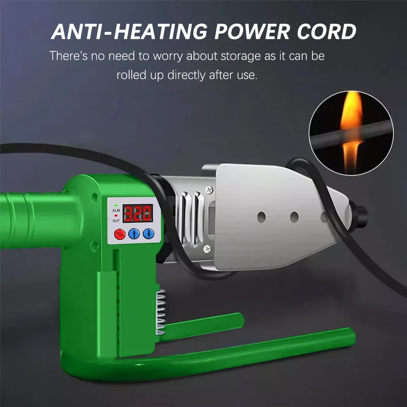 1000W PPR Fuser Water Pipe Fuser Digital Display Hot Melt Tube Welder Household Hydropower Engineering Welding Machine pipe welding iron pipe welding
