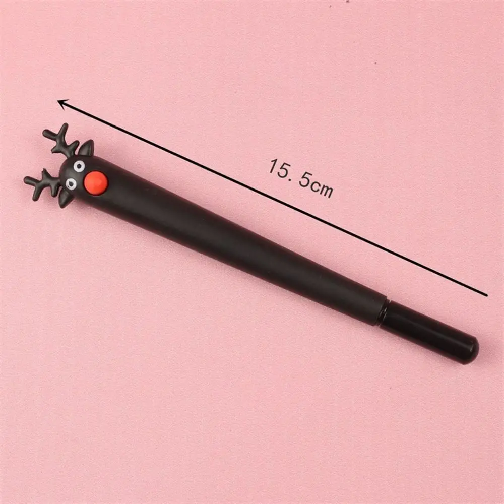 Creative Elk Neutral Pens Office Gel Pen Kawaii Cartoon Student Stationary Soft Glue Lightweight Signature Pen Student