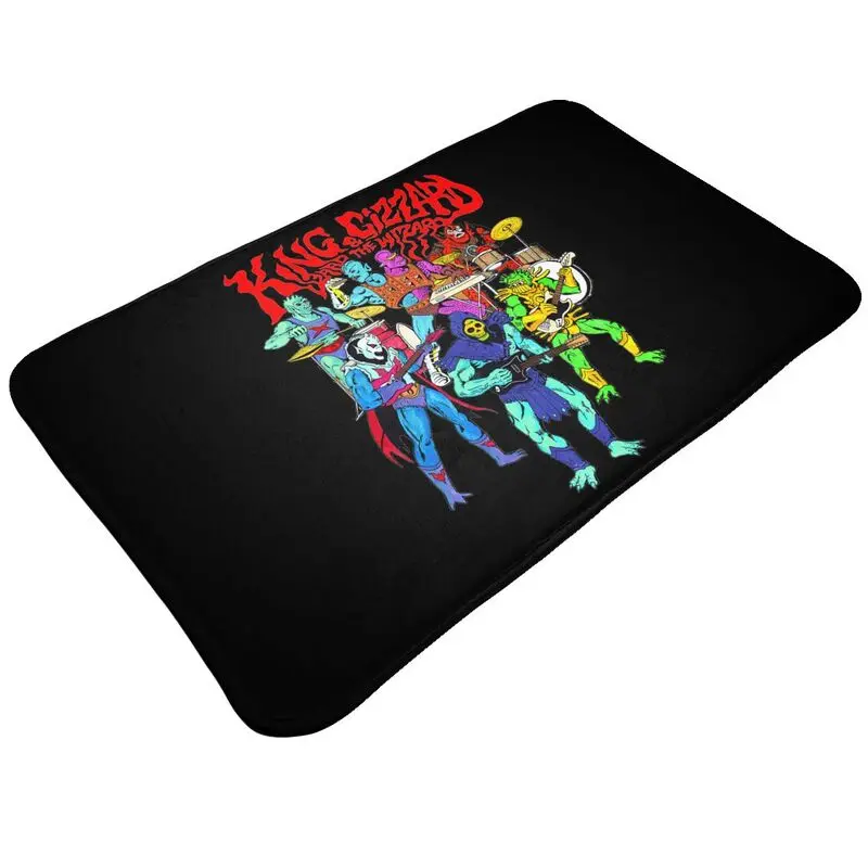 King Gizzard And The Lizard Wizard 01 Mat Rug Carpet Decor Casual Door Mat Living Room Resist Dirt Mats
