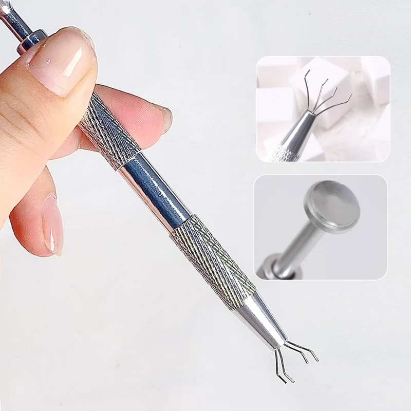 TSZS Nail Art Sponge Soft Sponges Gradient Nail Art Stamper Tools Gold Silver Multifunctional Nail Sponge Gripper Tool 3