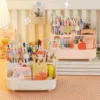 Cute Vertical Pen Organizer Desk Organizer Pen Holder Stationery Storage Tray Bins for Organization Closet Fabric Storage Bags 1