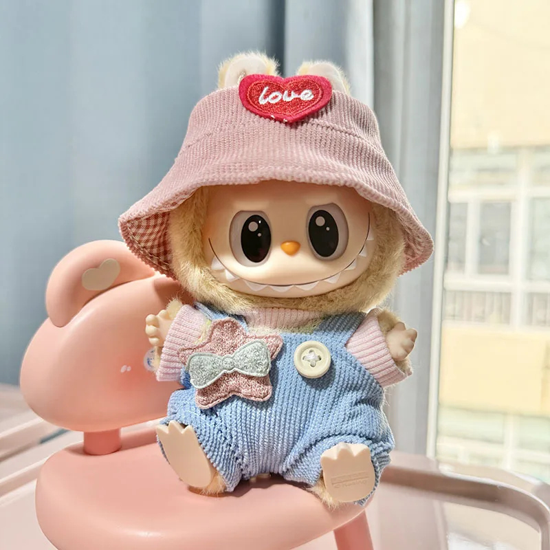 Ropa para muñecas Labubu de 17 cm. Es hora de relajarse. Ropa para muñecas Labubu II. Ropa linda.