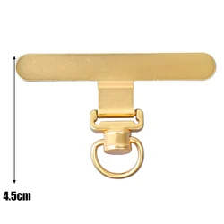 Rotatable Ultra - Thin Stainless Steel Phone Lanyard with Anti - Lost Hanging Strap - 4PCS (A - Metal Gold)