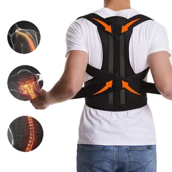 Ergonomic Adjustable Back Support Brace for Improved Posture and Pain Relief (XL)