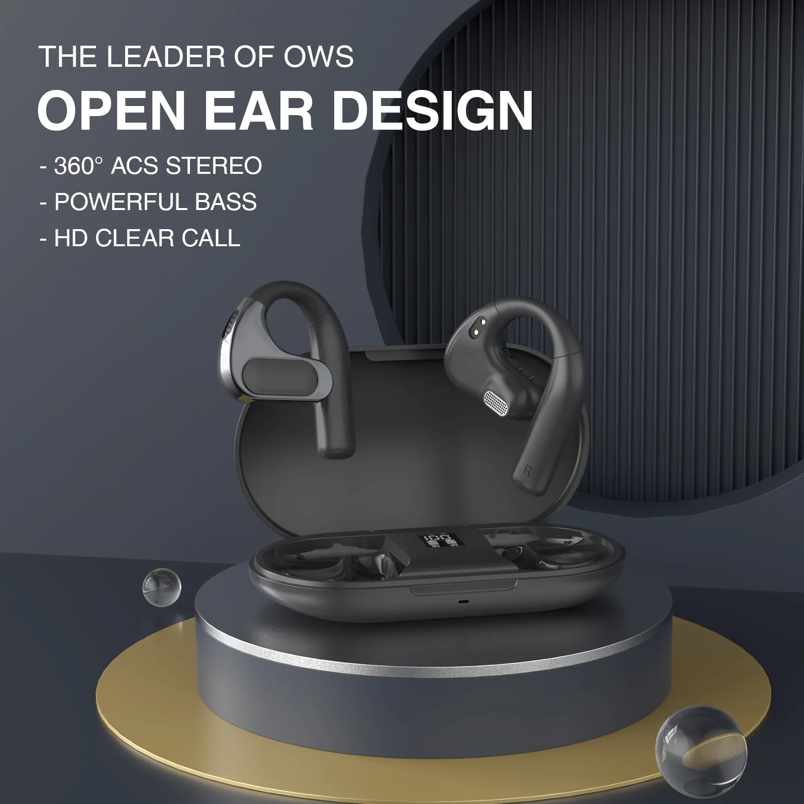 

Bluetooth-наушники F6 рециркуляции, качество звука без потерь, интеллектуальное шумоподавление, управление через приложение, звуковые эффекты